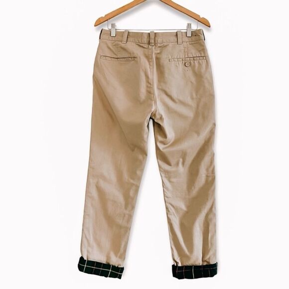J. Crew The Sutton Straight Leg Flannel Lined Khakis - Cabin Pants Size 30X30 - Picture 2 of 7